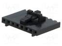 Plug; wire-wire/PCB; female; SL; 2.54mm; PIN: 8; w/o contacts