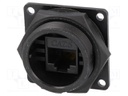 Socket; RJ45; DC; PIN: 8; Cat: 6; Layout: 8p8c; IP67,IP68; IDC