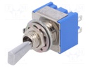 Switch: toggle; Pos: 2; DPDT; ON-(ON); 6A/125VAC; -10÷55°C; 1kV