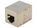 Socket; coupler; Cat: 6; shielded; Layout: 8p8c; RJ45 socket x2