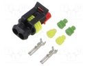 Connector: wire-wire; plug; female; Superseal 1.5; 24VDC; PIN: 2
