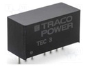 Converter: DC/DC; 3W; Uin: 9÷75VDC; Uout: 3.3VDC; Iout: 700mA; SIP8