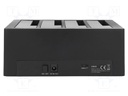 Docking station; USB 3.1 Gen 1; plastic; black