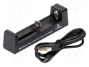Charger: for rechargeable batteries; Li-Ion; 0.5A