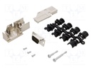 D-Sub; PIN: 9; plug; male; shielded,turned contacts; angled 90°