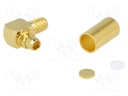 Plug; MMCX; male; angled 90°; 50Ω; RG174,RG188,RG316; for cable