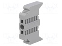 Holder; grey; Width: 9.5mm; TS35; Ht: 32.8mm; L: 48.6mm