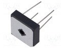 Bridge rectifier: single-phase; Urmax: 1kV; If: 15A; Ifsm: 300A