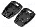 Enclosure: for remote controller; plastic; black; Fiat; MINITOOLS