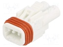 Connector: wire-wire/PCB; 570,E-Seal; plug; female; PIN: 2; IP67