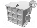 Plug/socket; wire-wire; male/female; Universal MATE-N-LOK; PIN: 9