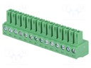 Pluggable terminal block; 3.81mm; ways: 14; straight; plug; female
