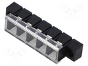 PCB terminal block; straight; 10mm; ways: 5; THT,screw terminal