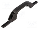 Handle; Mat: polypropylene; black; H: 38.7mm; L: 174mm; W: 29mm