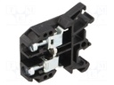 Splice terminal: rail; 0.5÷10mm2; ways: 1; terminals: 2; black; 690V