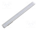 Profiles for LED modules; white; recessed; natural; L: 1m