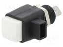 Laboratory clamp; white; 16A; Contacts: nickel; Mounting: screw