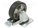 Transport wheel; Ø: 100mm; H: 128mm; ESD,torsional with lock