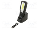 Lamp: workshop LED; IP54; 3.5h; Number of operation modes: 4