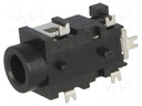 Socket; Jack 3,5mm; female; stereo; ways: 3; horizontal; on PCBs