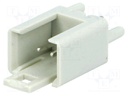 Socket; IDC; male; PIN: 2; straight; THT; tinned; 2.54mm; Layout: 1x2