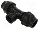 Splice terminal: clamping; for PE pipes; Plast; Medium: water