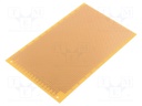 Board: universal; single sided,prototyping; W: 100mm; L: 160mm