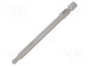 Screwdriver bit; Torx®,spherical; TX25; Overall len: 89mm