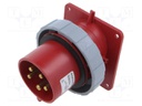Connector: AC supply 3-phase; socket; male; angled; IP67; 32A