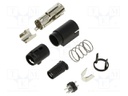 Plug; DC supply; R7B; male; PIN: 4; soldering; 6.5mm