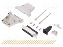 D-Sub; PIN: 25; plug; female; straight; soldering; for cable; black