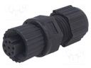 Plug; M12; PIN: 8; female; A code-DeviceNet / CANopen; for cable