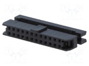 Plug; IDC; female; PIN: 24; IDC; for ribbon cable; 1mm; gold-plated
