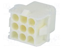Plug/socket; wire-wire; male/female; MLX; 6.35mm; PIN: 9; UL94V-0