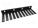 Hanger for test leads; Number of slots: 10; Mat: steel; L: 280mm