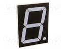 Display: LED; 7-segment; 101.6mm; 4"; No.char: 1; green; 200mcd