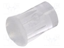 Fiber for LED; Ø3.2mm; L: 4.8mm; round; Front: convex; straight