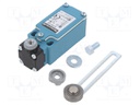 Limit switch; adjustable lever R 34-79mm, metal roller Ø19mm