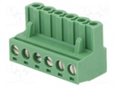 Pluggable terminal block; 5.08mm; ways: 6; straight; plug; female
