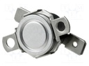 Sensor: thermostat; Output conf: NC; Topen: 90°C; Tclos: 75°C; 10A