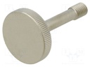 Knob; Ø: 30mm; Ext.thread: M8; 10mm; H: 42mm; stainless steel