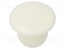 Accessories: stopper; H: 7.5mm; push-in; Flange dia: 12mm; white