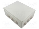 Enclosure: junction box; X: 240mm; Y: 90mm; Z: 190mm; wall mount; ABS