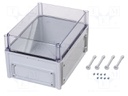 Enclosure: wall mounting; X: 280mm; Y: 380mm; Z: 230mm; EK; grey; IK08