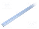 Profiles for LED modules; mat; angular; L: 2m; aluminium; anodized