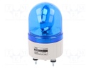 Signaller: lighting; rotating light; blue; Series: S80; 24VDC; IP44