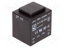 Transformer: encapsulated; 3VA; 230VAC; 15V; 200mA; Mounting: PCB