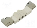 Electromagnetic valve; 5/3 cut-off in the middle position
