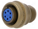 Connector: circular; Series: 97; plug; female; PIN: 6; silver plated