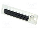 D-Sub HD; PIN: 44; plug; female; stamped and formed contacts